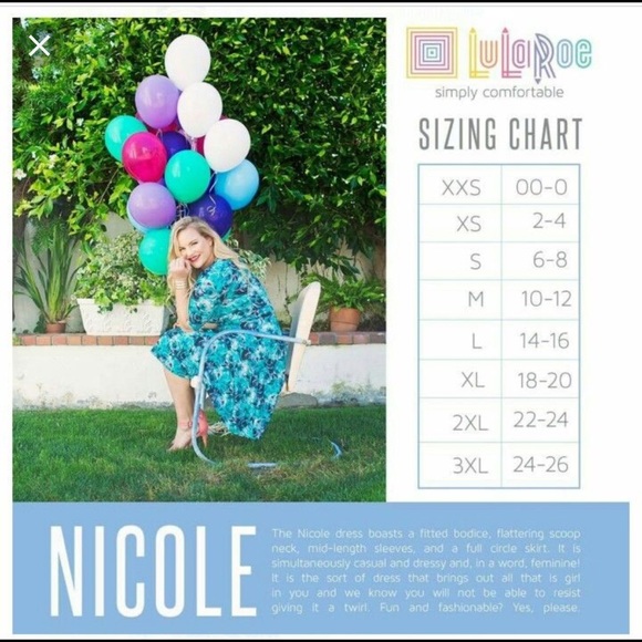 LulaRoe Nicole Dress NWT Size - Picture 5 of 8